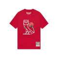 OVO Mitchell And Ness '95 Raptors OG Owl T-Shirt – Red